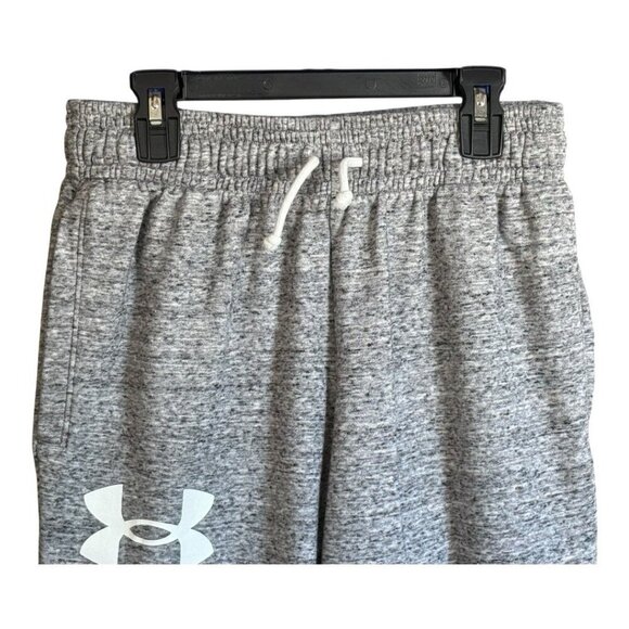 Under Armour Mens Rival Terry Joggers~Size M~Grey/Black Marble Look Pants - Picture 7 of 10